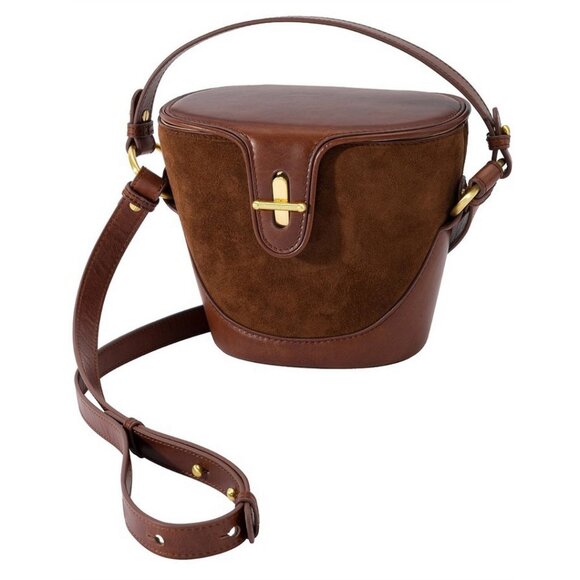 SANCIA SIDONIE BUCKET BAG - BROWN - Picture 1 of 5